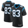 David Moore Carolina Panthers Black Game Jersey