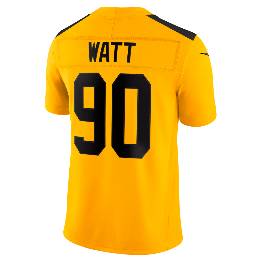 T.J. Watt Pittsburgh Steelers Gold Alternate Vapor F.U.S.E. Stitched Limited Jersey