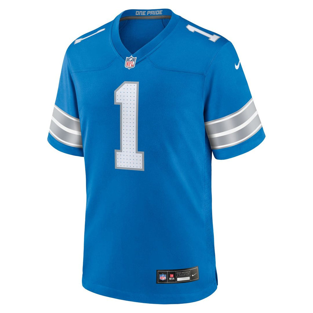 Jameson Williams Detroit Lions Blue Game Player Jersey