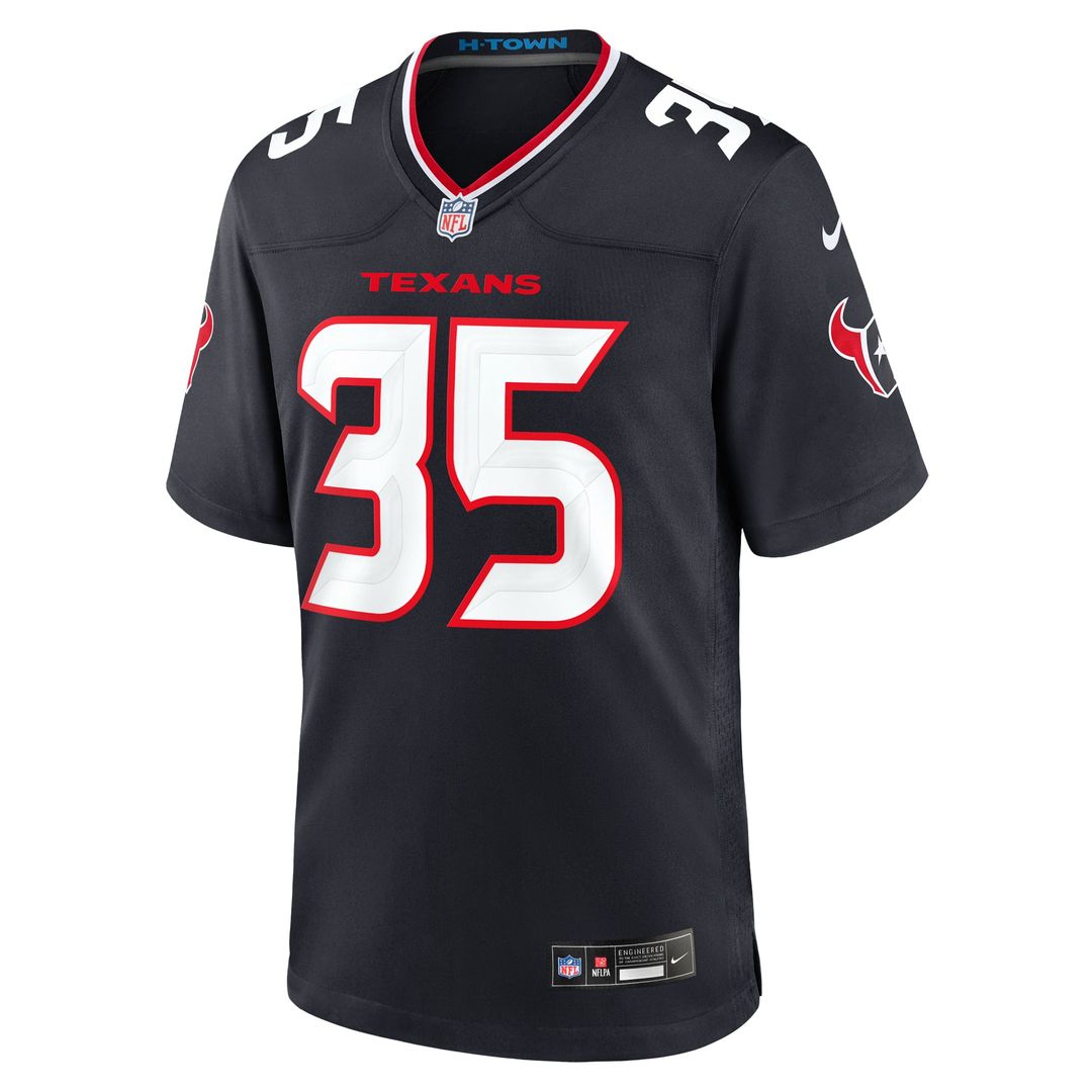 Jake Hansen Houston Texans Navy Team Game Jersey