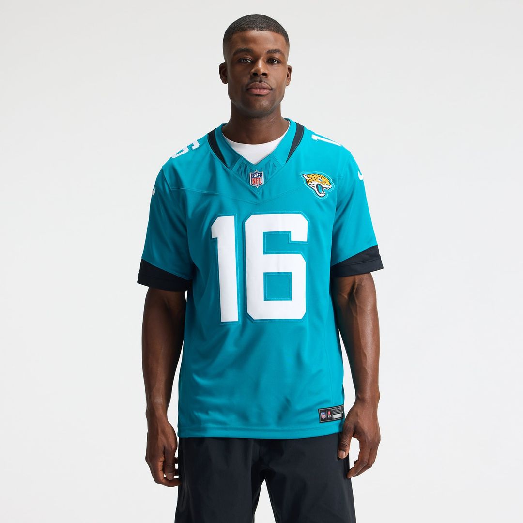 Trevor Lawrence Jacksonville Jaguars Teal Team Vapor F.U.S.E. Stitched Limited Jersey