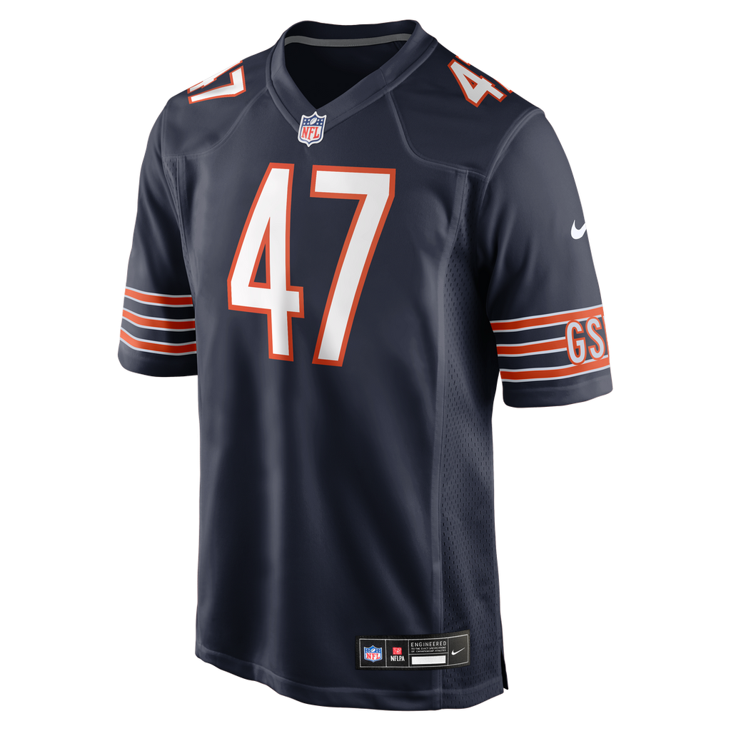 Ruben Hyppolite II Chicago Bears Navy Team Game Jersey