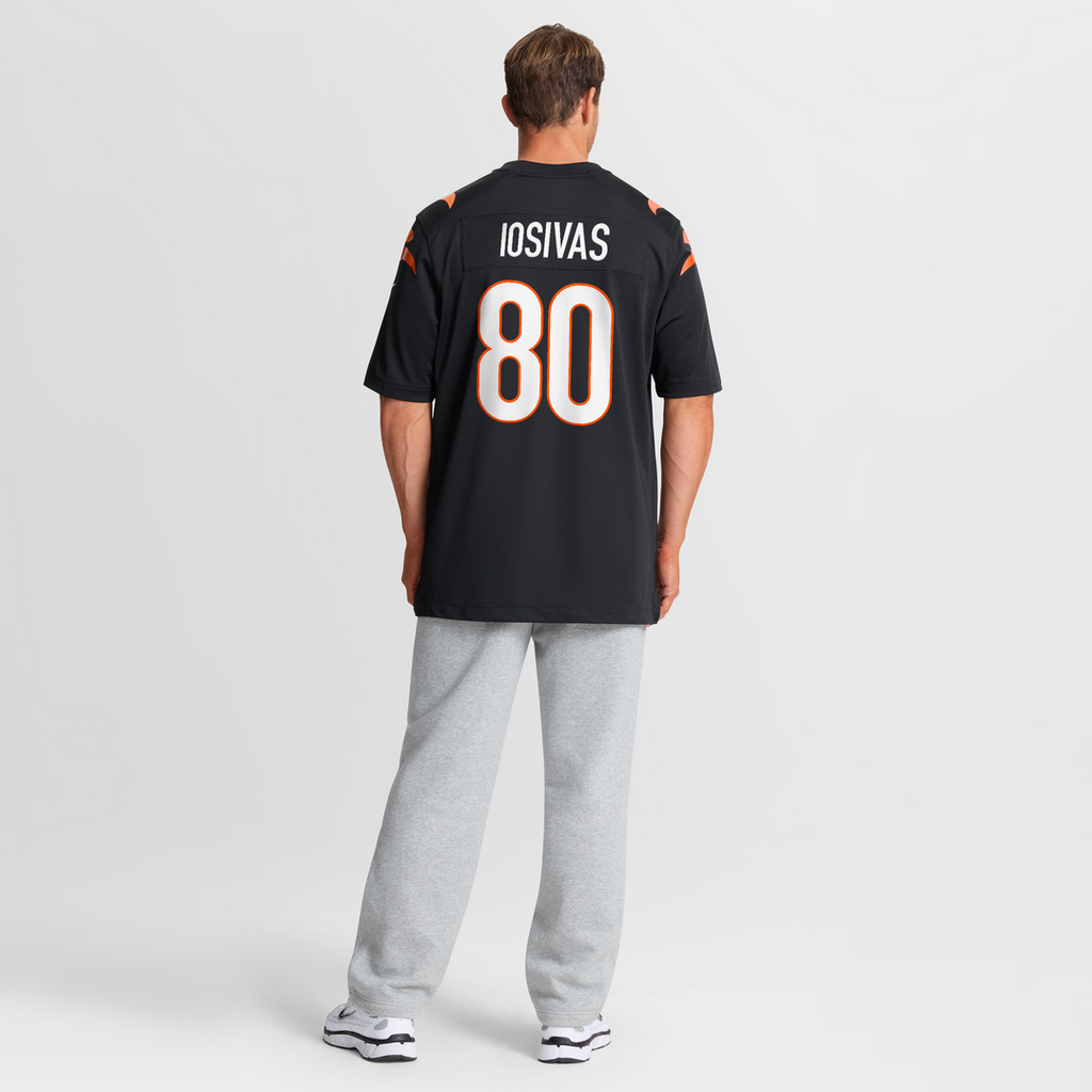 Andrei Iosivas Cincinnati Bengals Black Team Game Jersey