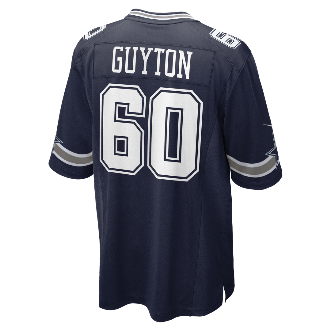 Tyler Guyton Dallas Cowboys Navy Player Game Jersey