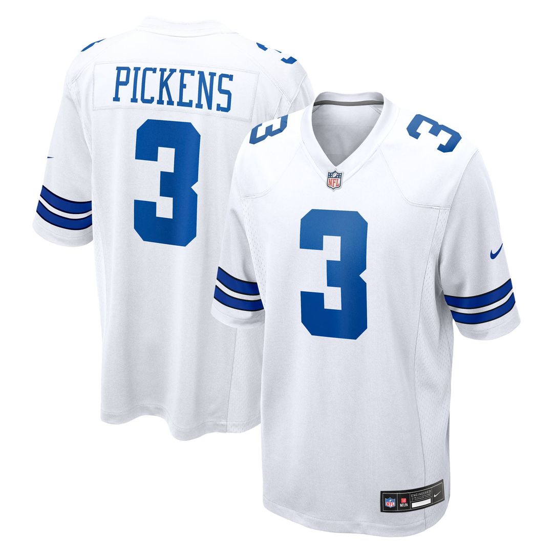 George Pickens Dallas Cowboys White Game Jersey