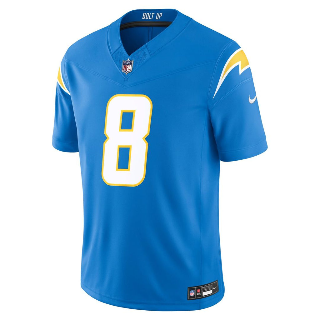Omarion Hampton Los Angeles Chargers Powder Blue Team Vapor F.U.S.E. Stitched Limited Jersey