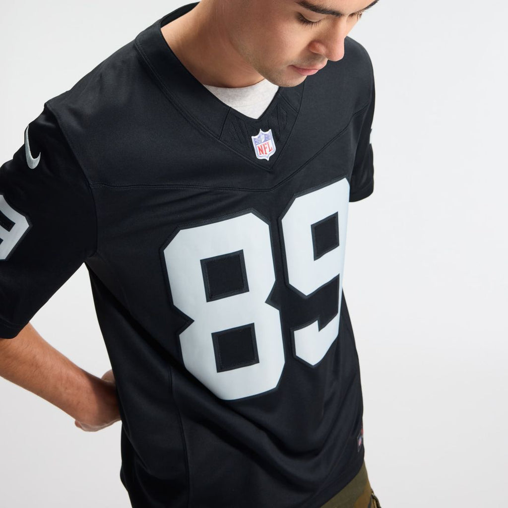Brock Bowers Las Vegas Raiders White Vapor F.U.S.E. Stitched Limited Jersey