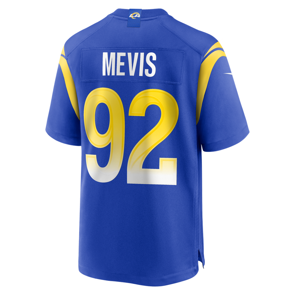 Harrison Mevis Los Angeles Rams Royal Team Game Jersey