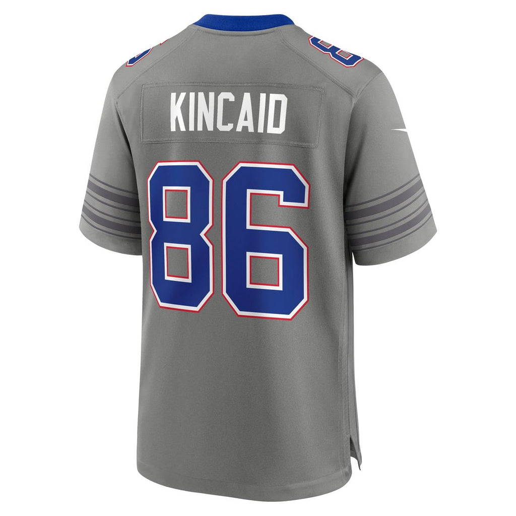 Dalton Kincaid Buffalo Bills Gray Nickel City Game Jersey