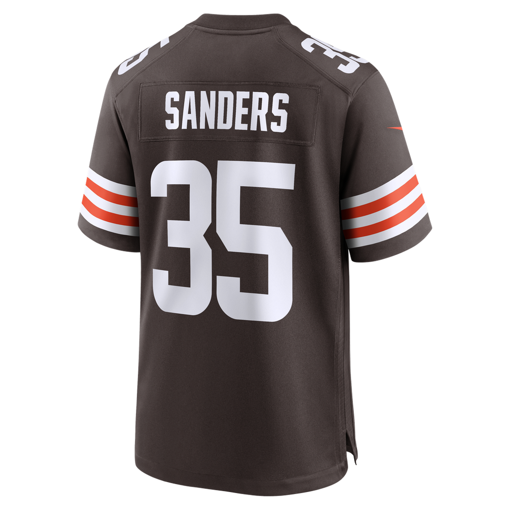 Raheim Sanders Cleveland Browns Brown Team Game Jersey