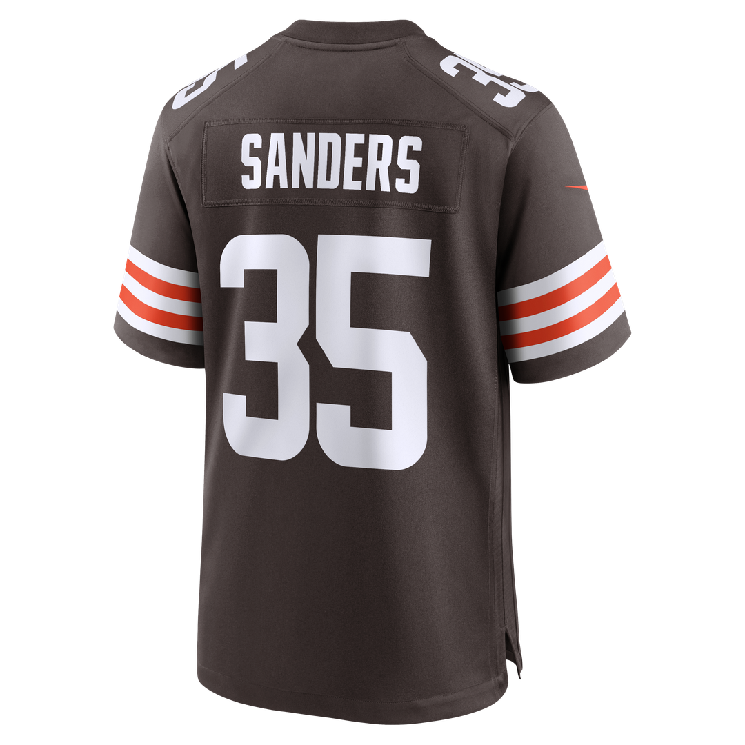 Raheim Sanders Cleveland Browns Brown Team Game Jersey