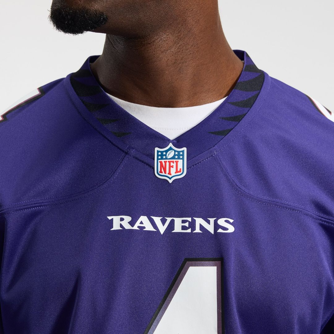 Zay Flowers Baltimore Ravens Purple Team Game Jersey