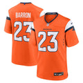 Jahdae Barron Denver Broncos Orange Game Player Jersey