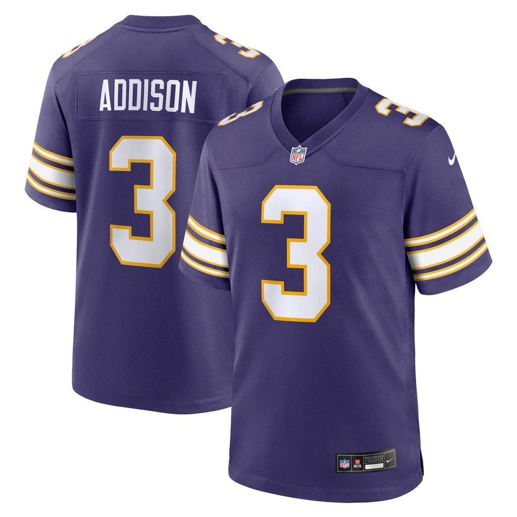 Jordan Addison Minnesota Vikings Purple Alternate Game Jersey