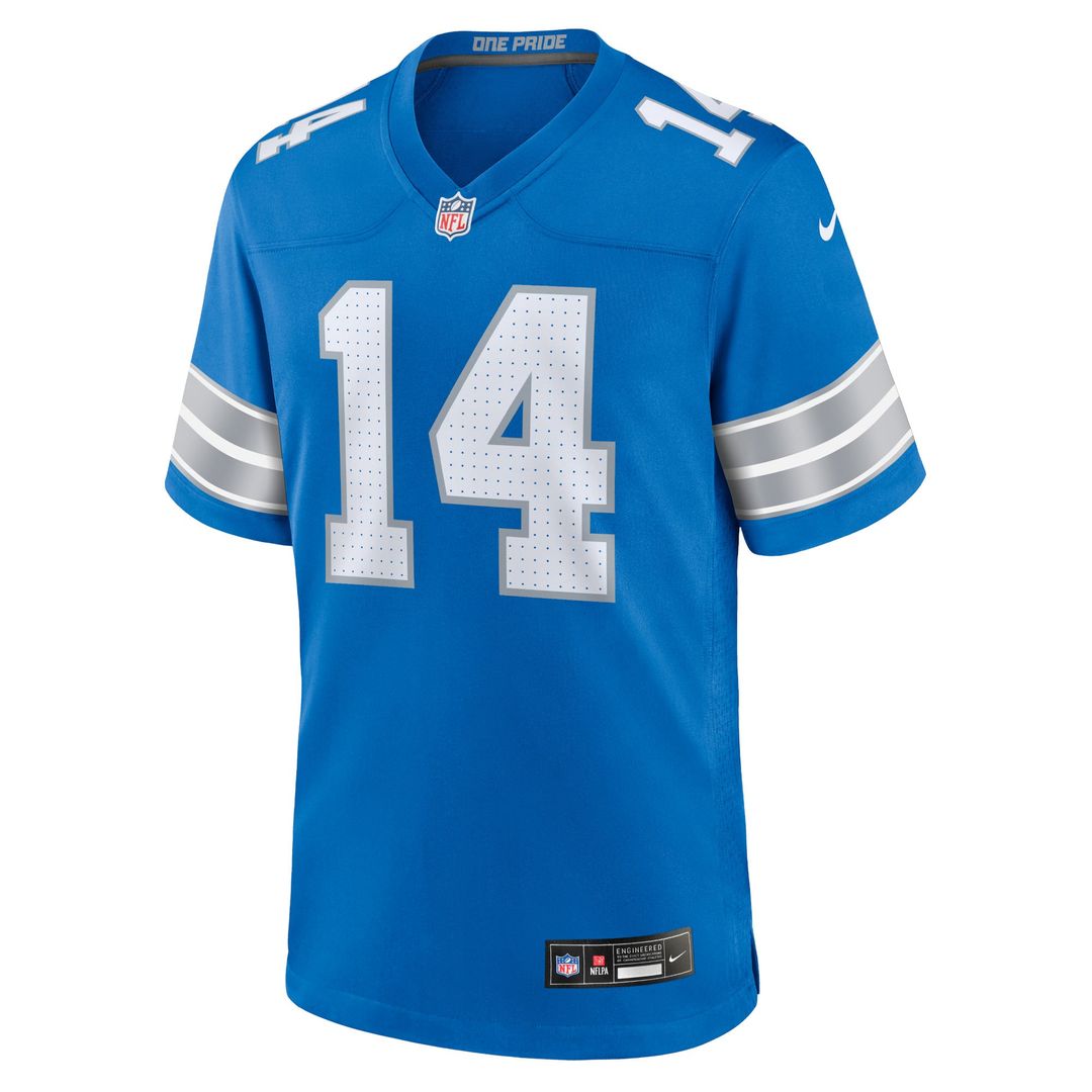Amon-Ra St. Brown Detroit Lions Blue Game Jersey