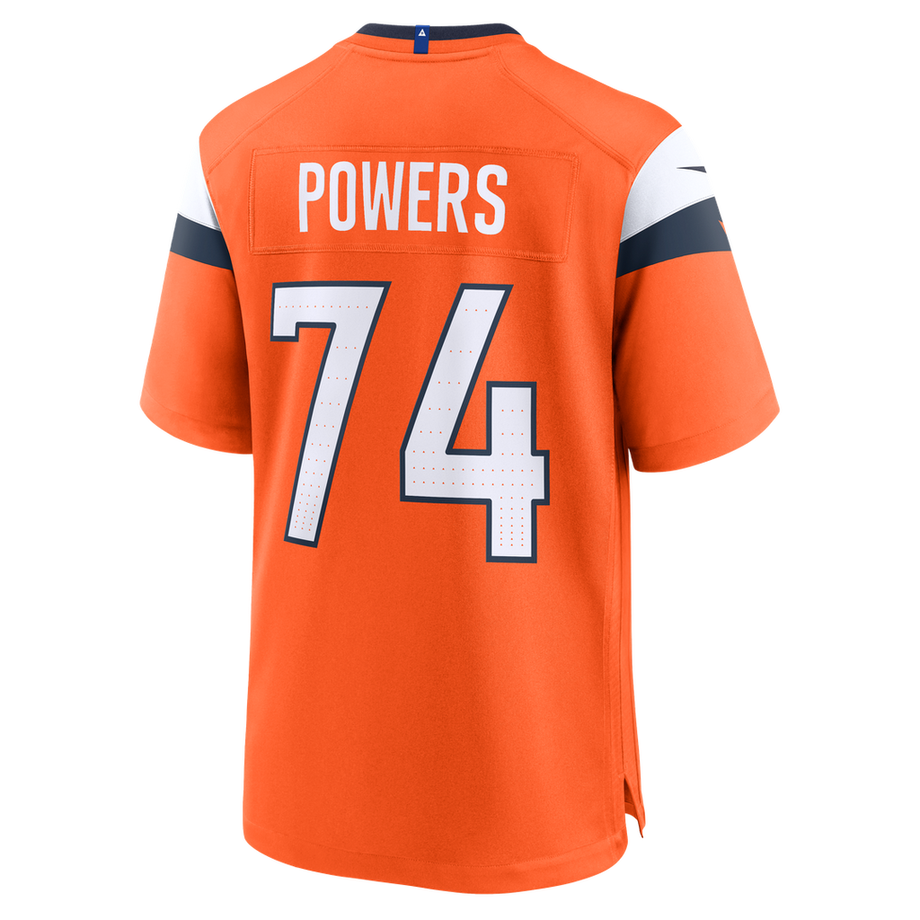 Ben Powers Denver Broncos Orange Team Game Jersey