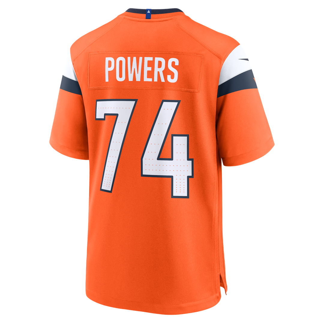 Ben Powers Denver Broncos Orange Team Game Jersey