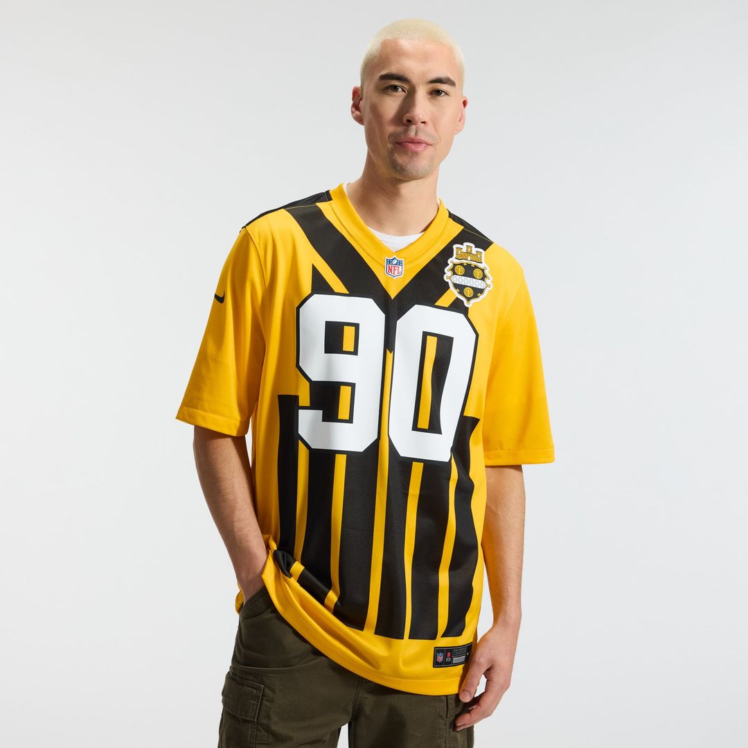 T.J. Watt Pittsburgh Steelers Gold Alternate 1933 Throwback Game Jersey