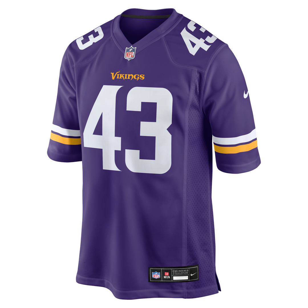 Andrew Van Ginkel Minnesota Vikings White Alternate Game Jersey