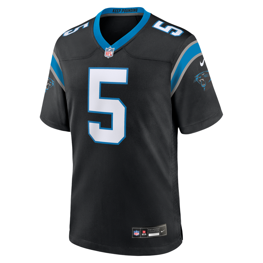 Jaelan Phillips Carolina Panthers Black Game Jersey