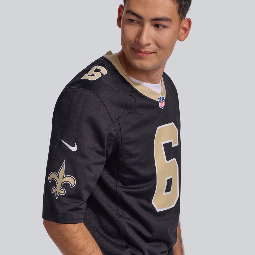 Tyler Shough New Orleans Saints Gold Alternate Game Player Jersey