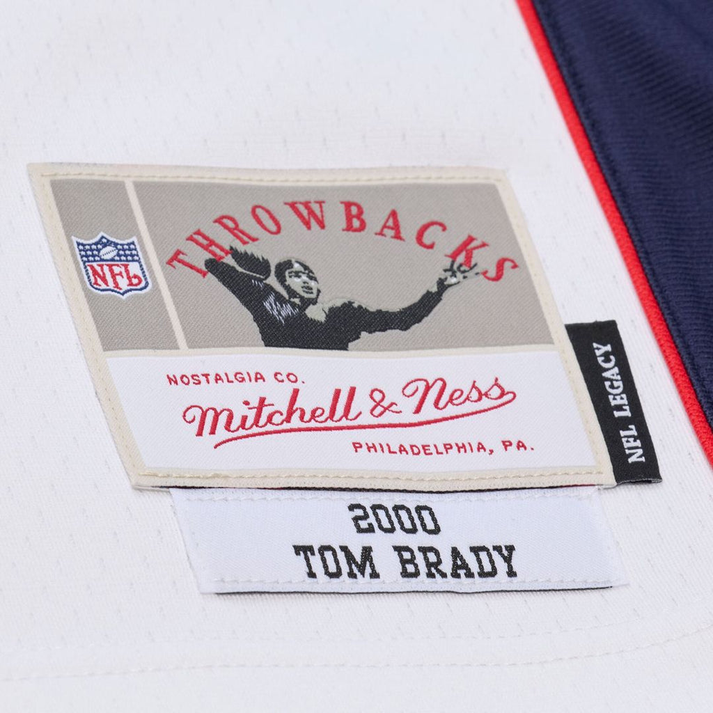Tom Brady New England Patriots White 2000 Legacy Replica Jersey