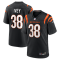 DJ Ivey Cincinnati Bengals Black Team Game Jersey