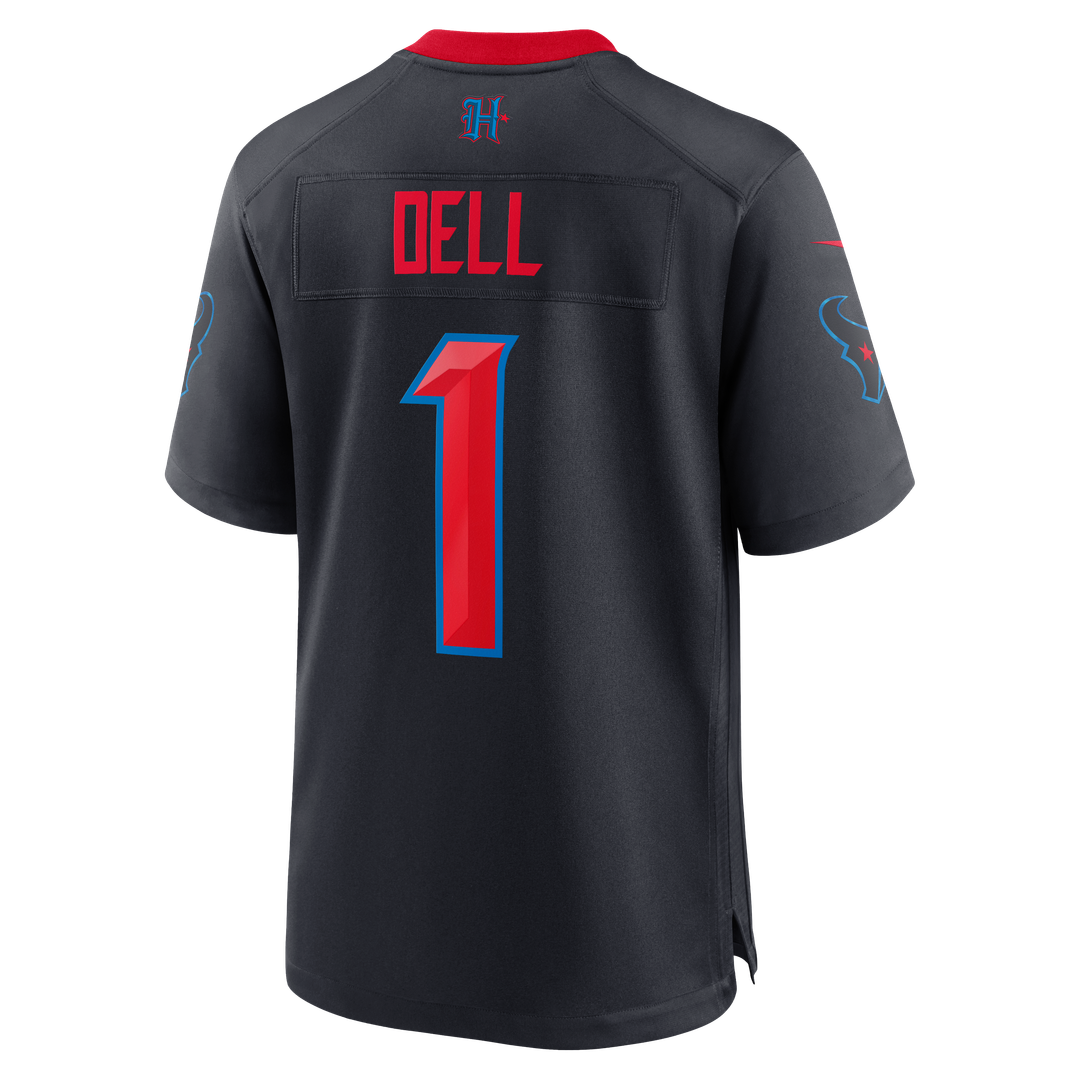 Tank Dell Houston Texans Navy Alternate Game Jersey