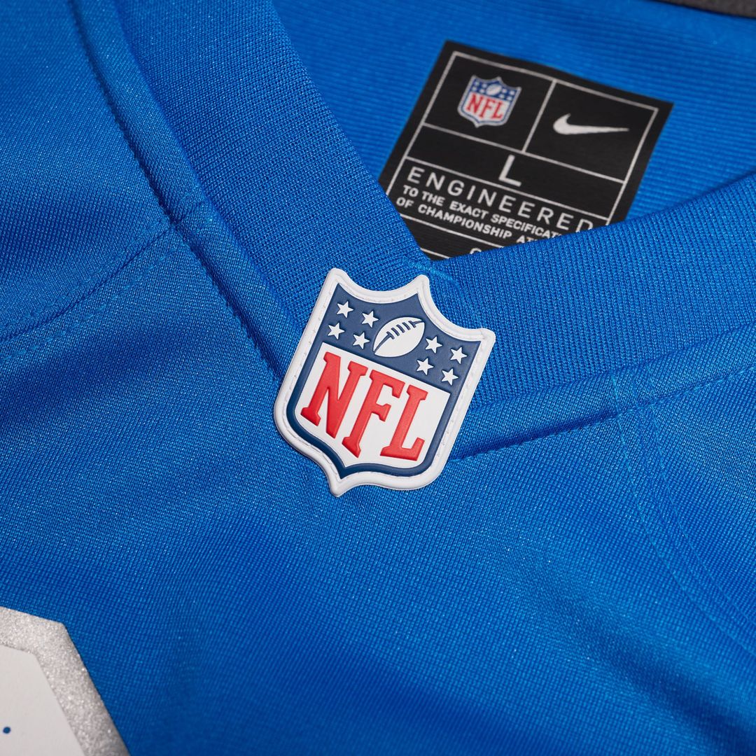 Tyleik Williams Detroit Lions Blue Team Game Jersey