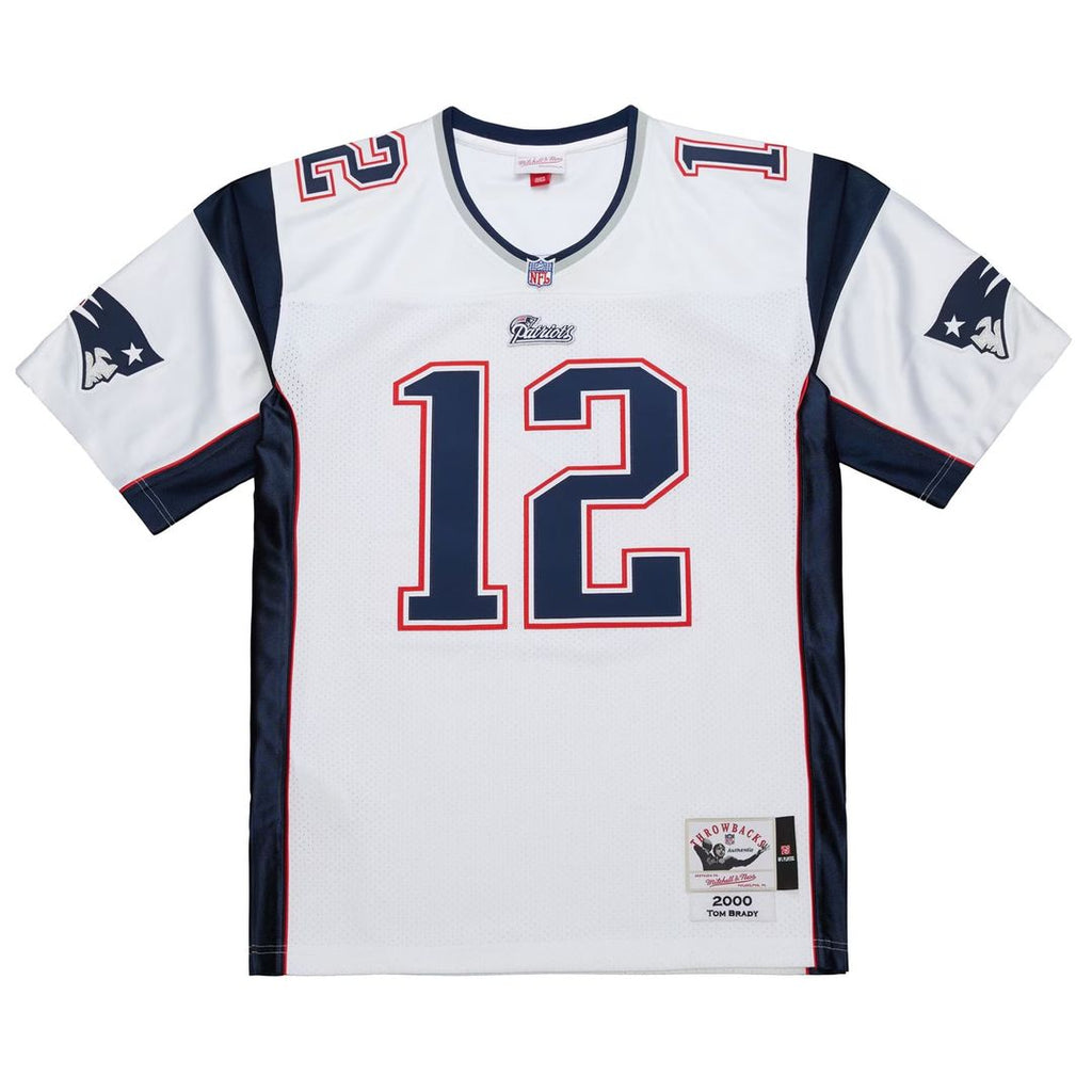 Tom Brady New England Patriots White 2000 Big & Tall Legacy Replica Jersey