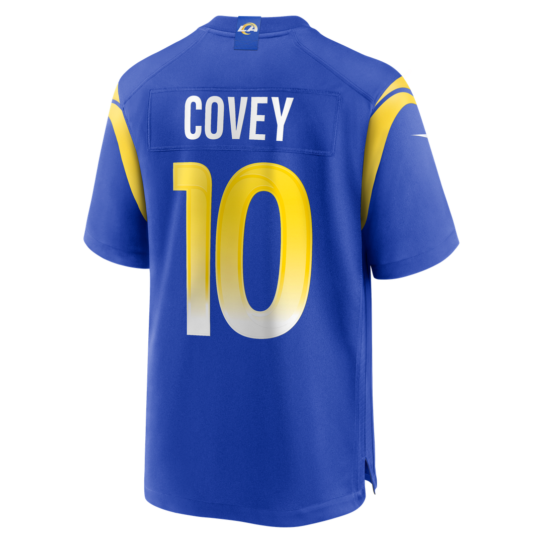 Britain Covey Los Angeles Rams Royal Team Game Jersey