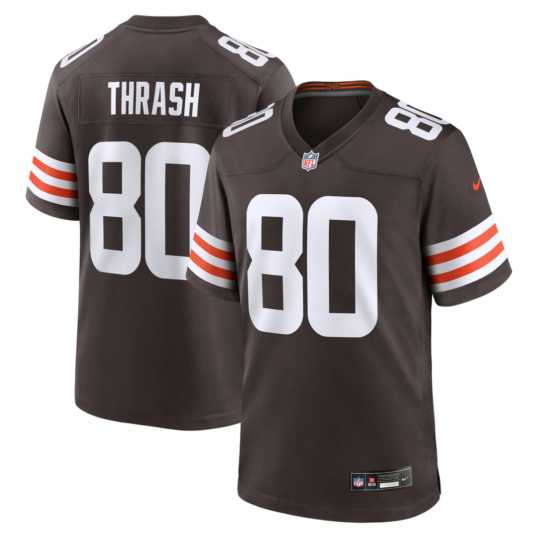 Jamari Thrash Cleveland Browns Brown Team Game Jersey