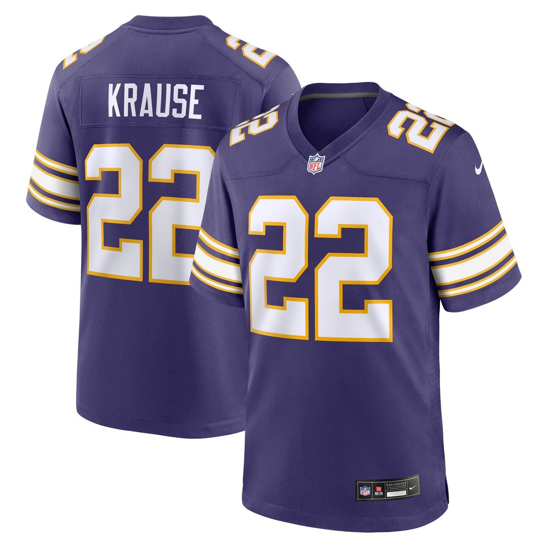 Paul Krause Minnesota Vikings Purple Retired Player Alternate Game Jersey