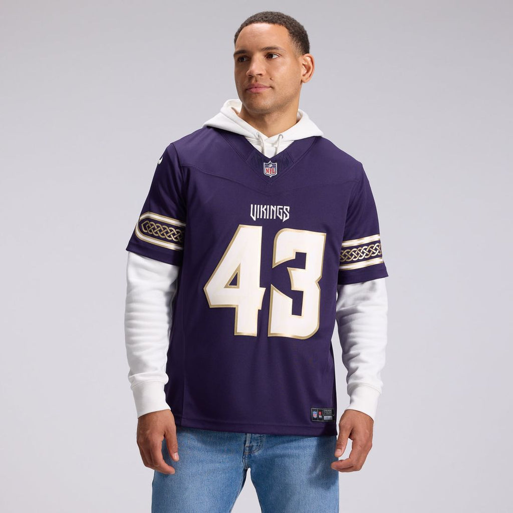 Andrew Van Ginkel Minnesota Vikings Purple 2026 Rivalries Collection Stitched Limited Jersey