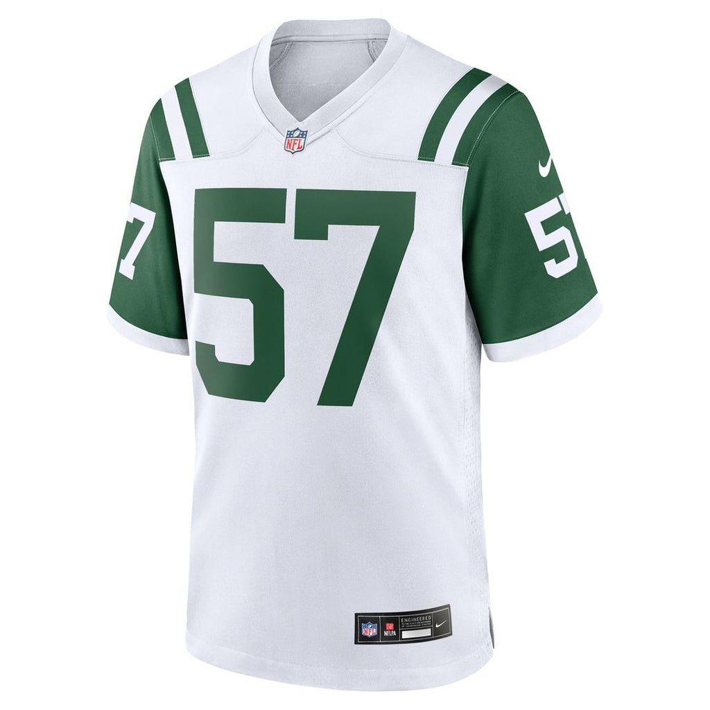C.J. Mosley New York Jets White Classic Alternate Game Jersey