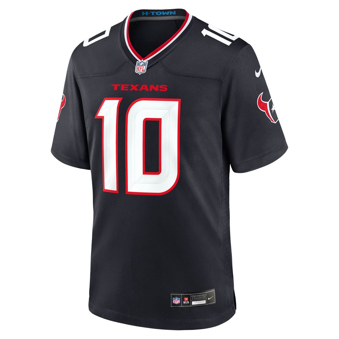 Davis Mills Houston Texans Navy Team Game Jersey