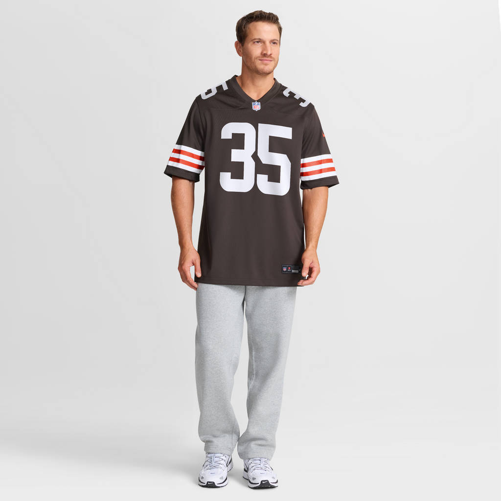Toriano Pride Jr. Cleveland Browns Brown Team Game Jersey