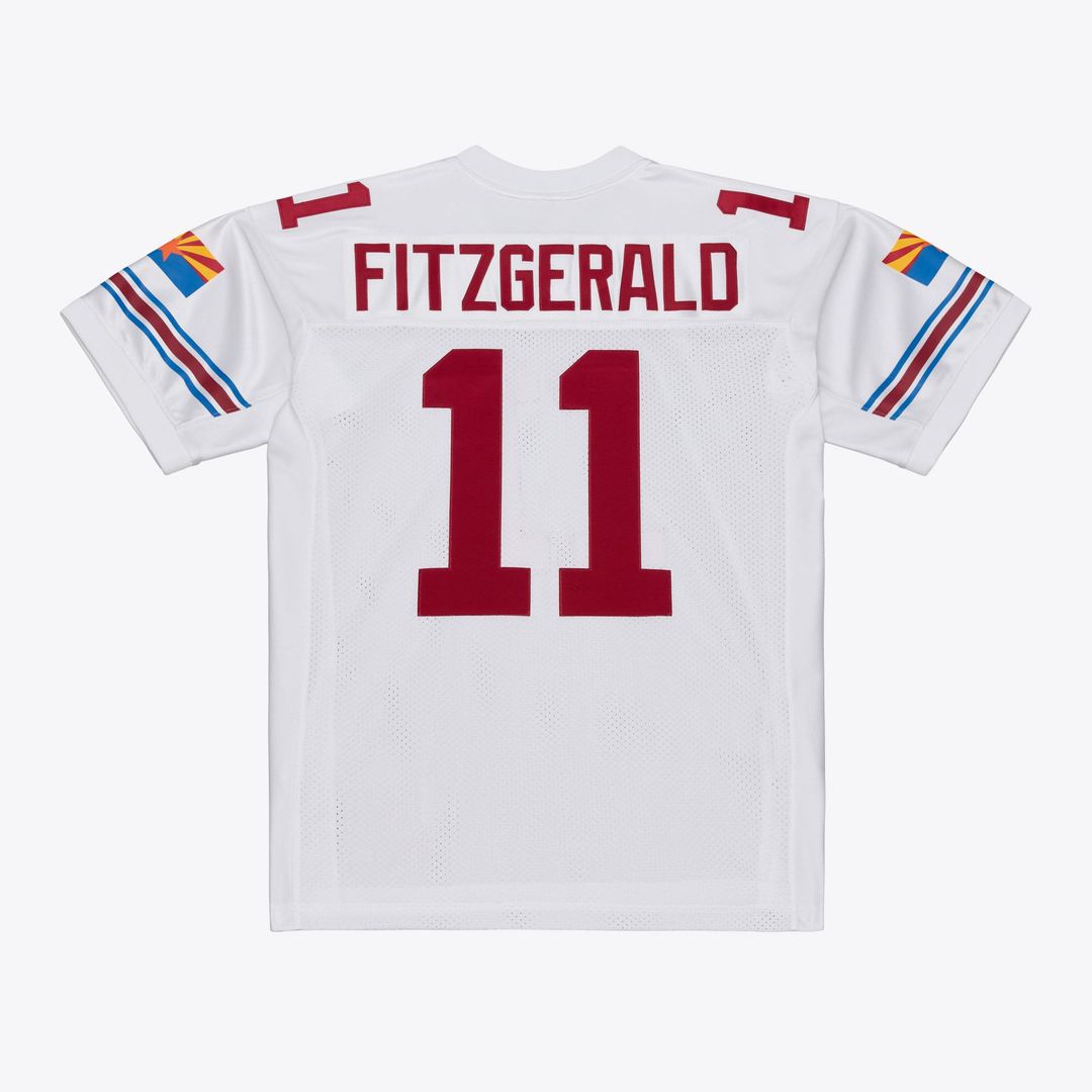 Larry Fitzgerald Arizona Cardinals White 2004 Authentic Throwback Jersey