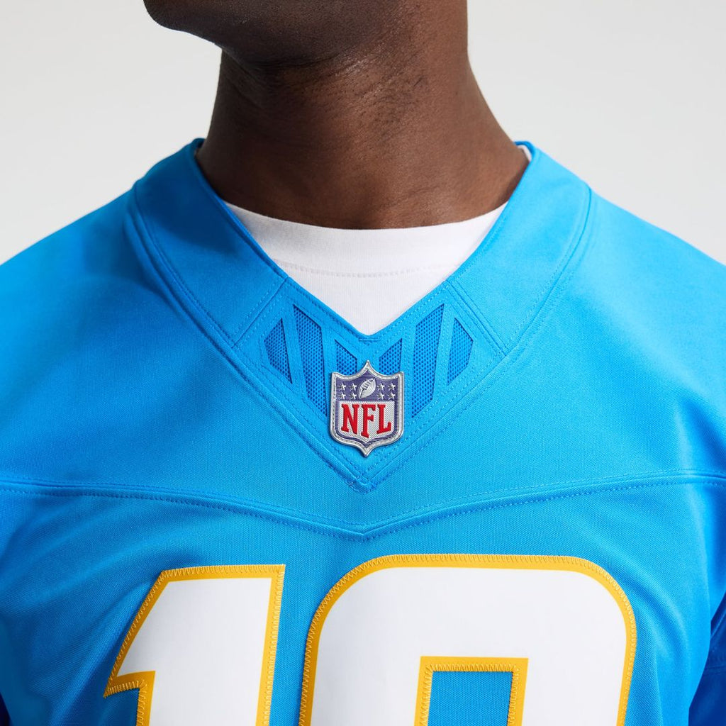 Justin Herbert Los Angeles Chargers Powder Blue Team Vapor F.U.S.E. Stitched Limited Jersey