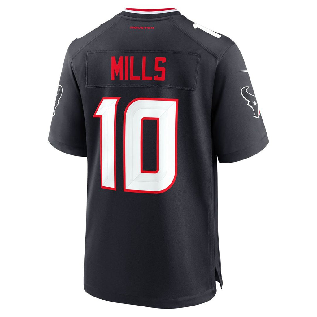 Davis Mills Houston Texans Navy Team Game Jersey