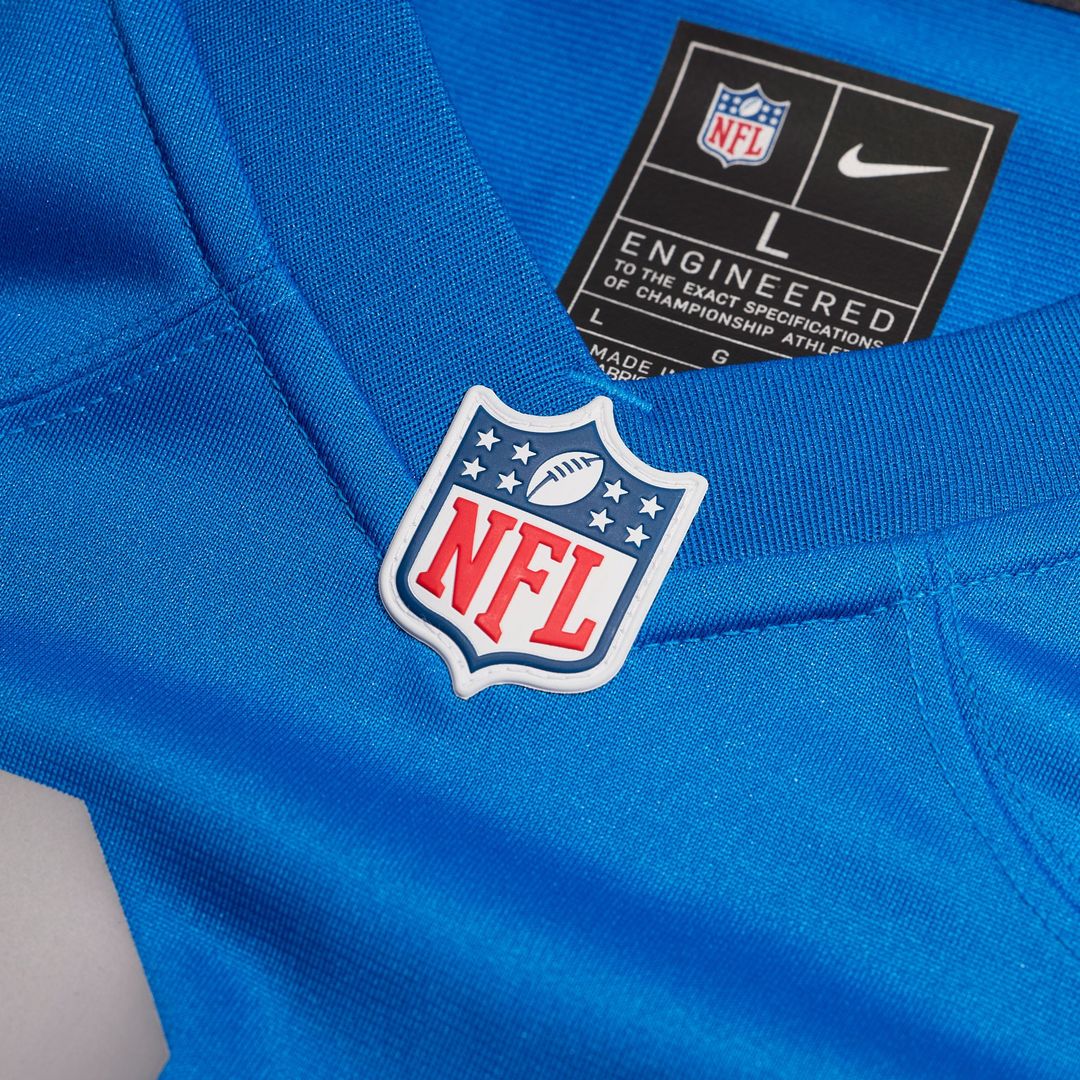 Barry Sanders Detroit Lions Blue Alternate Game Jersey