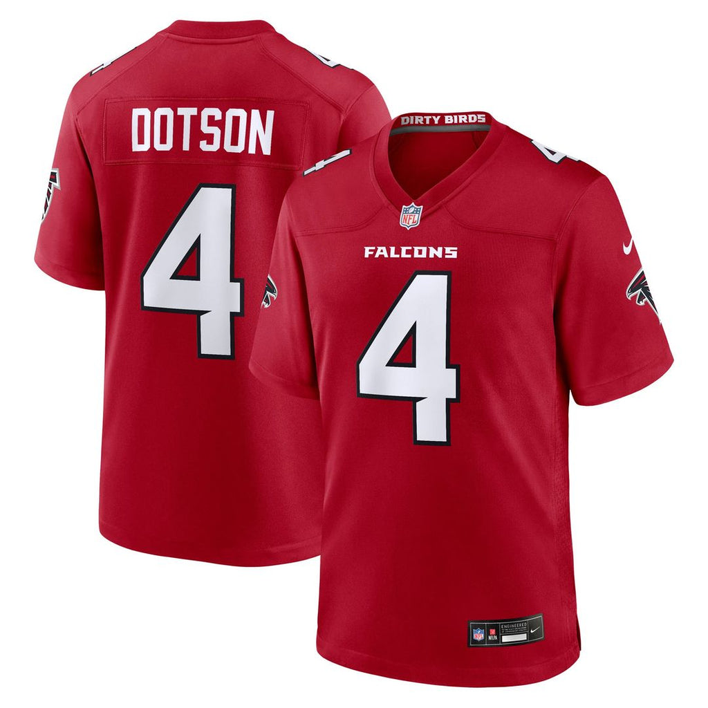 Jahan Dotson Atlanta Falcons Red Team Game Jersey