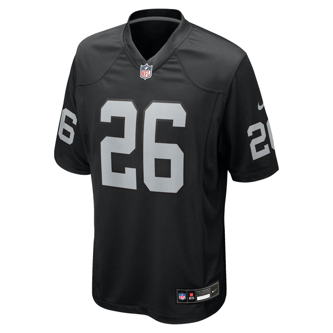 Darien Porter Las Vegas Raiders Black Team Game Jersey