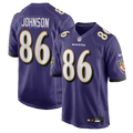 Cornelius Johnson Baltimore Ravens Purple Team Game Jersey