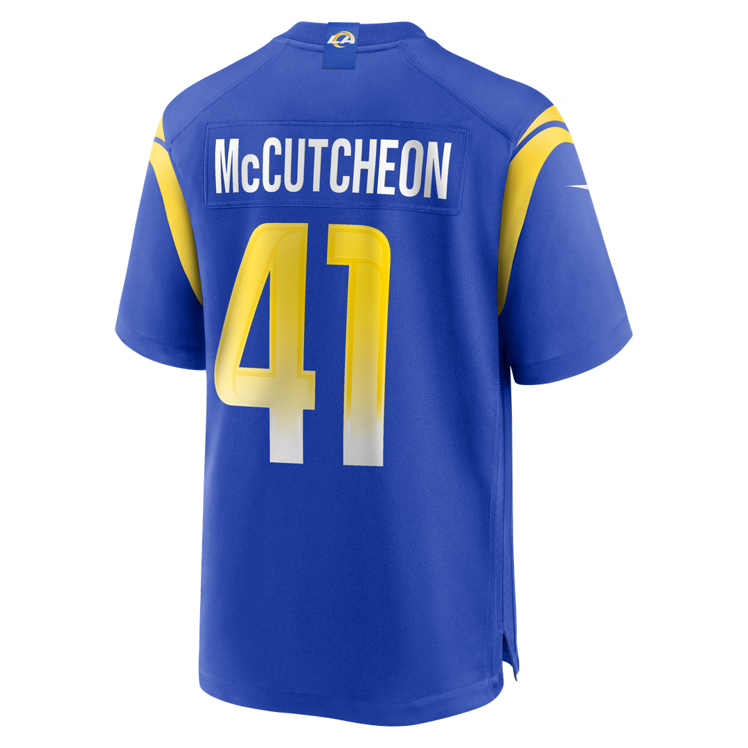 Cameron McCutcheon Los Angeles Rams Royal Game Jersey