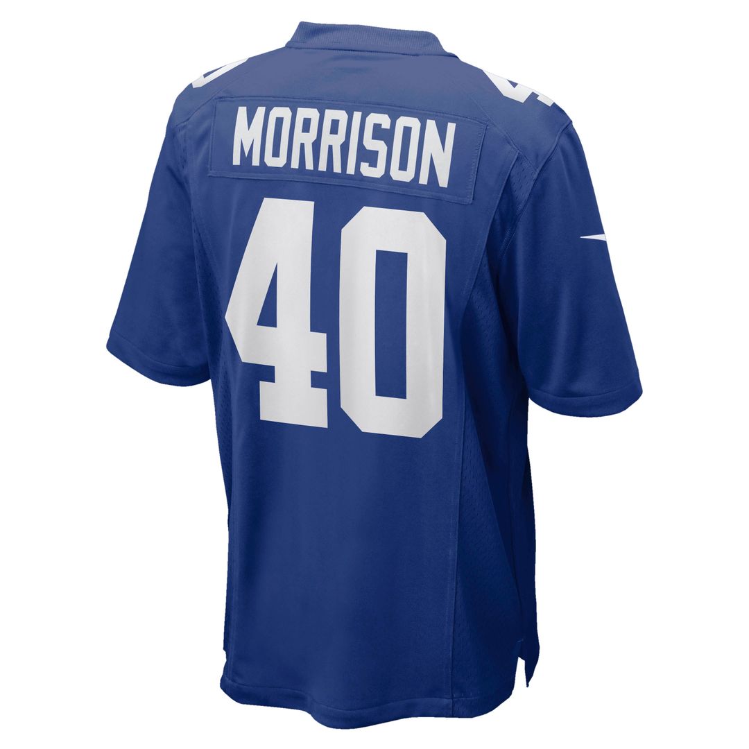 Joe Morrison New York Giants Royal Retired Player Jersey