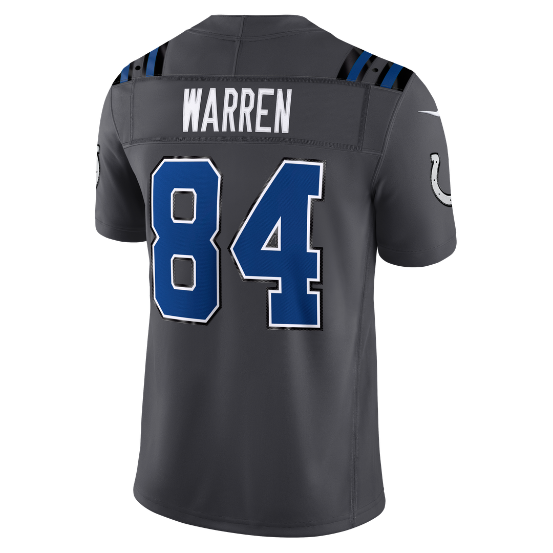Tyler Warren Indianapolis Colts Anthracite 2026 Rivalries Collection Stitched Limited Jersey