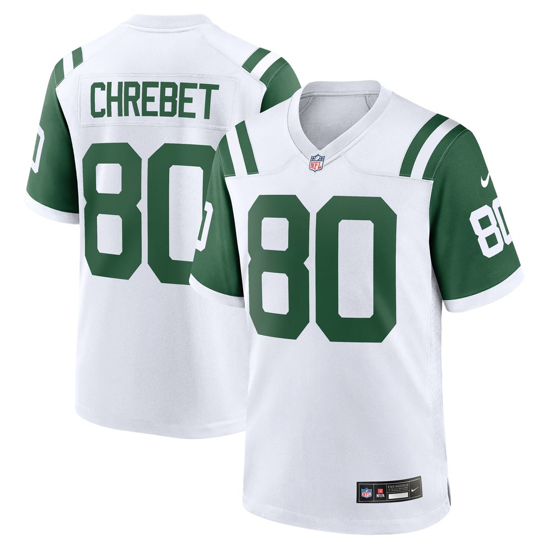 Wayne Chrebet New York Jets White Retired Player Alternate Game Jersey