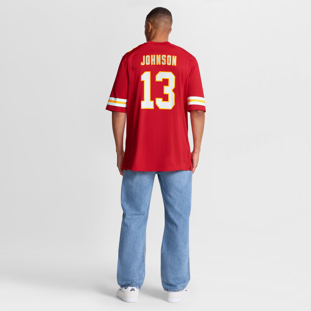 Nazeeh Johnson Kansas City Chiefs Red Game Player Jersey