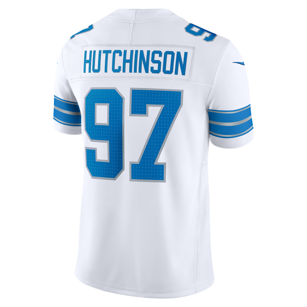 Aidan Hutchinson Detroit Lions White Vapor F.U.S.E. Stitched Limited Jersey